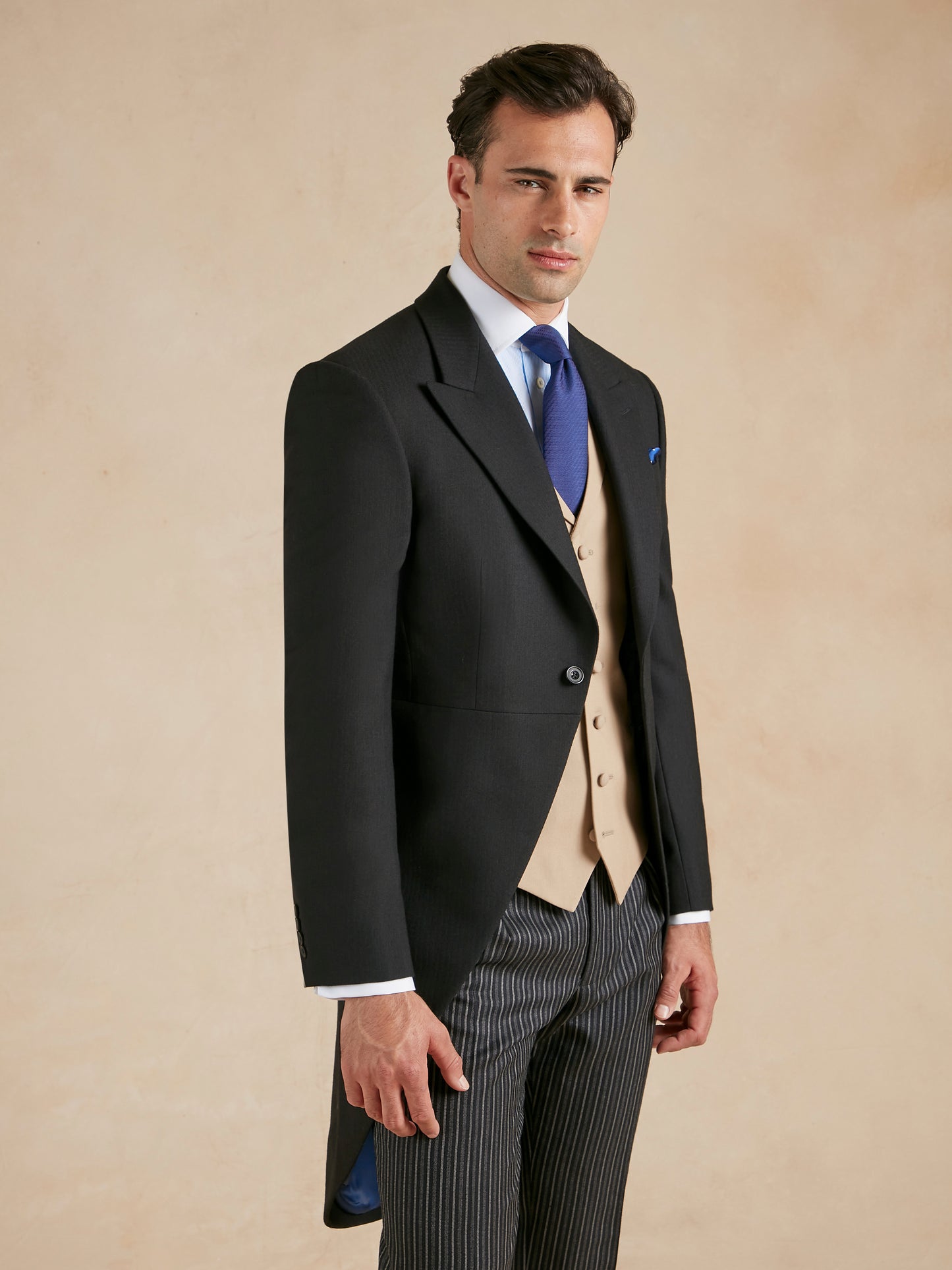 Morning Suit Three Piece Hire with Single Breasted Waistcoat