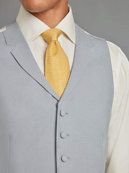 Ascot Single Breasted Waistcoat Hire - Grey & Buff